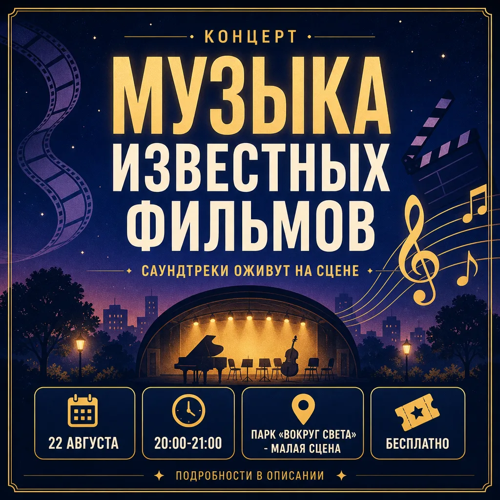 Концерт «Музыка известных фильмов»