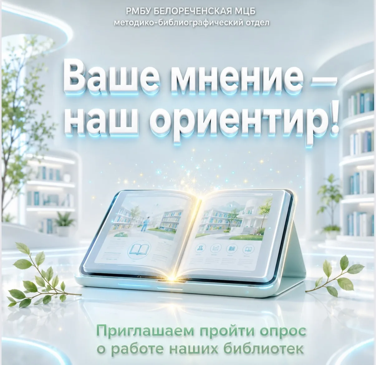 📊 Меняем библиотеки Белореченска к лучшему: нам важен ваш голос!

Друзья, привет! 
Хотите, чтобы на