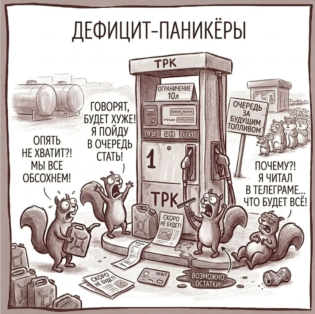 Уважаемые водители, в коллапсе на АЗС виноваты только ВЫ!