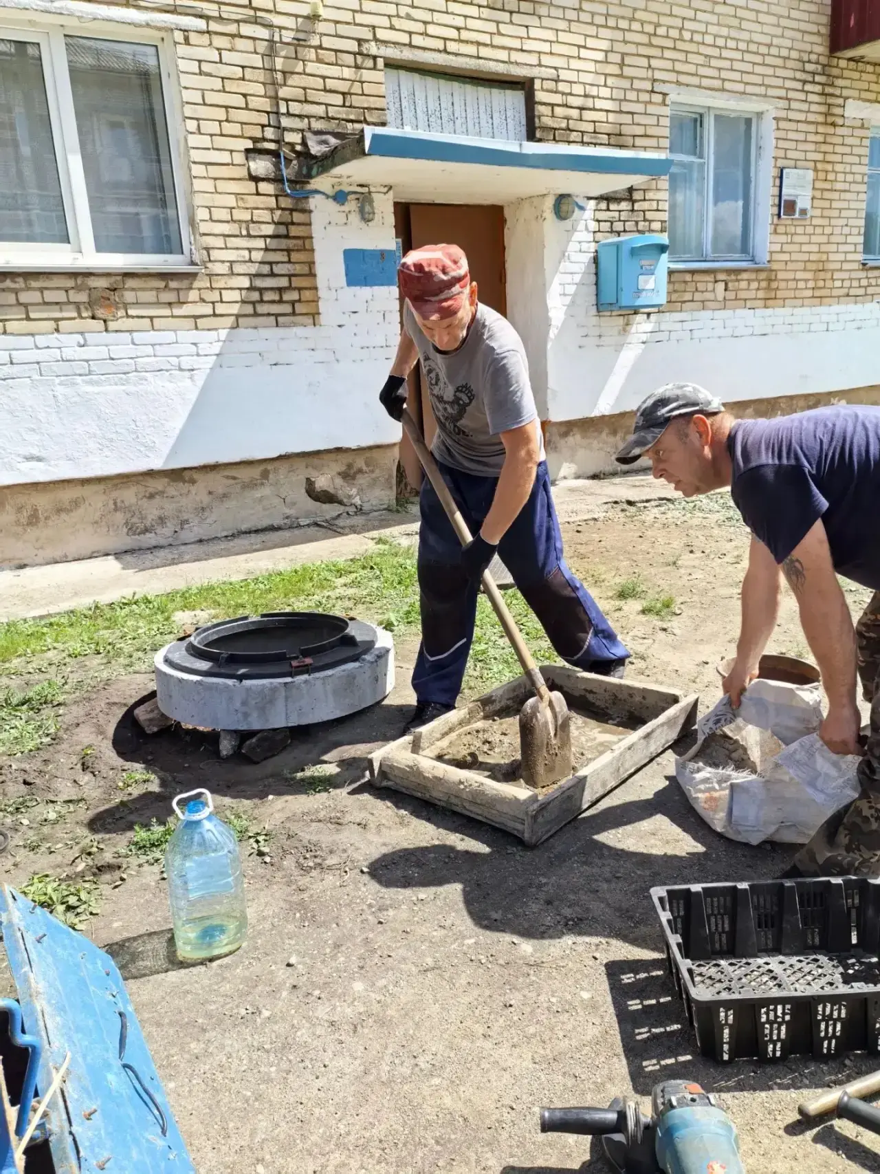 🔧 Работы в селе Найфельд: модернизация системы водоотведения