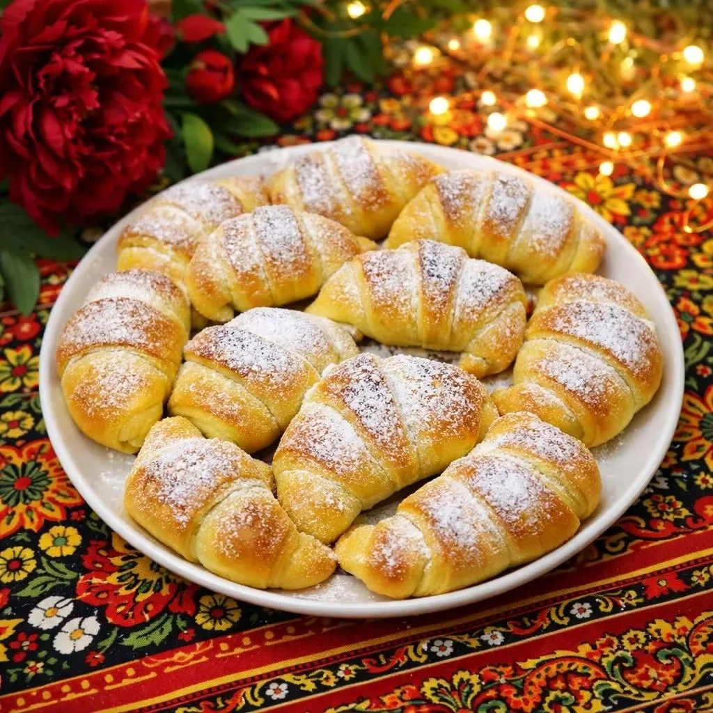 РОГАЛИКИ С ТВОРОГОМ ИЗ ДРОЖЖЕВОГО ТЕСТА