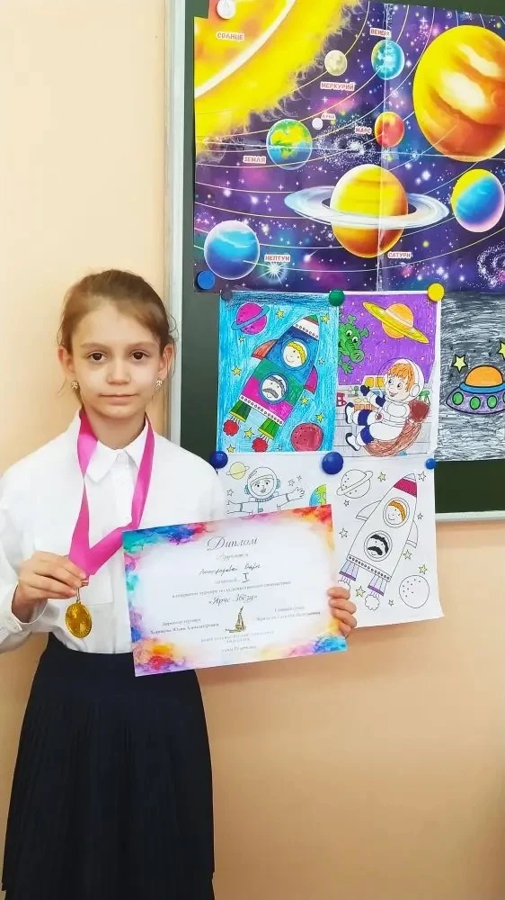 Ученица 2 «А» класса Дарья В. покорила спортивный олимп на открытом турнире по художественной гимнас