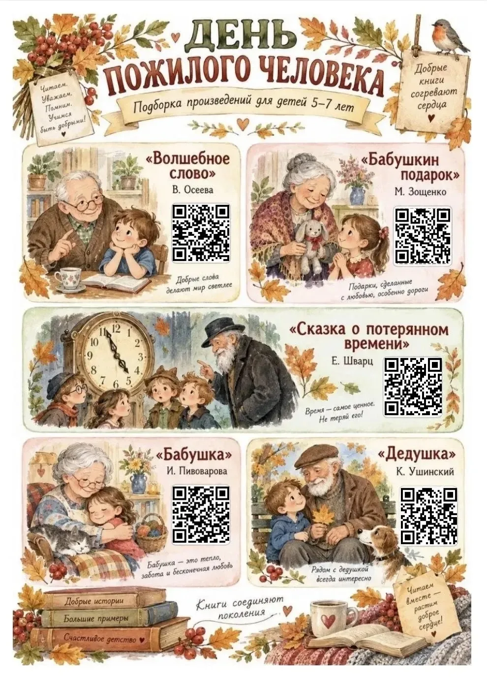 ЧИТАЕМ ВМЕСТЕ О БАБУШКАХ И ДЕДУШКАХ📚