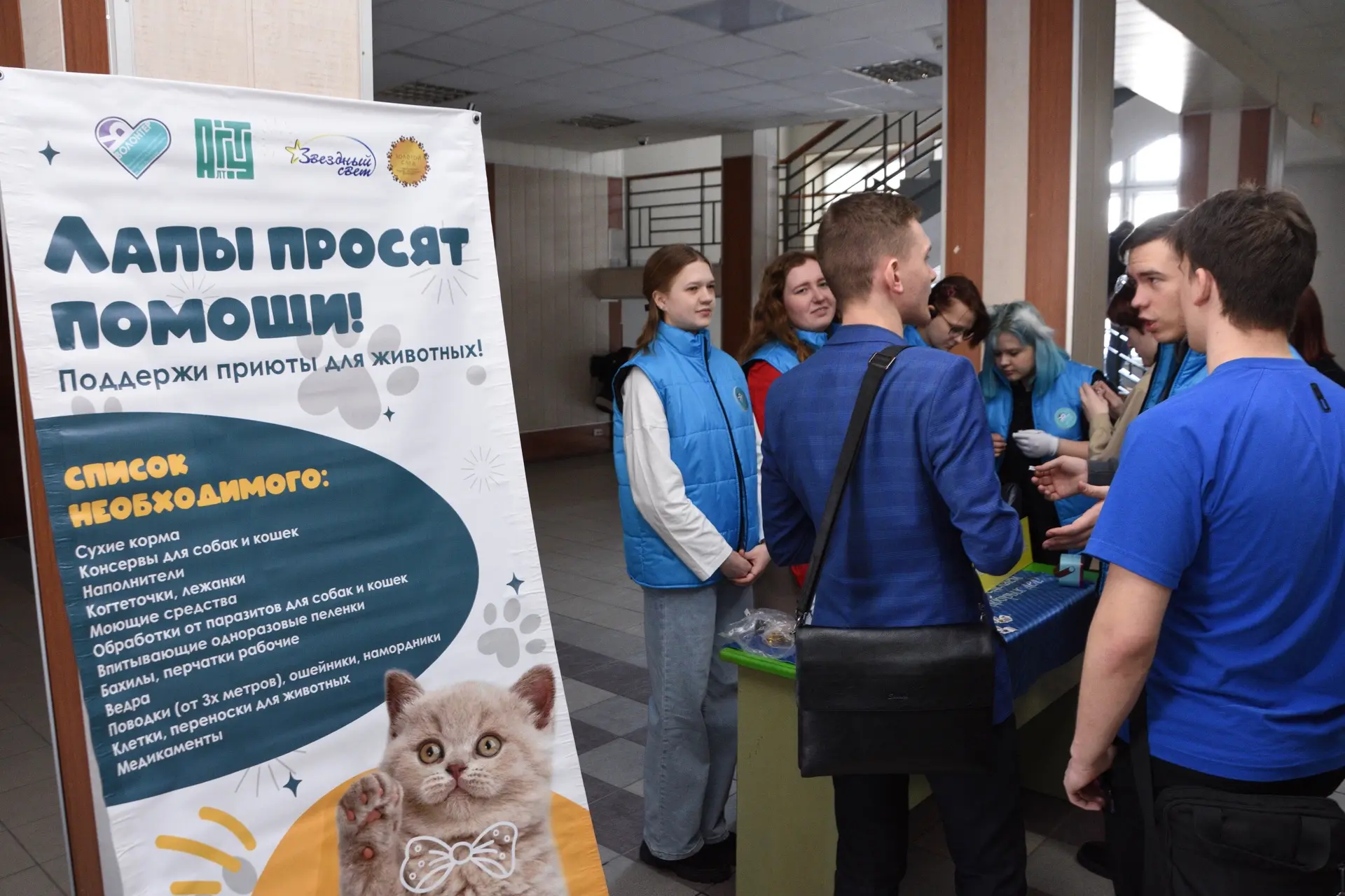 🐈 Собираем помощь для приюта «Кошкин дом»   В рамках социальной акции «Золотой след» Волонтёрский це