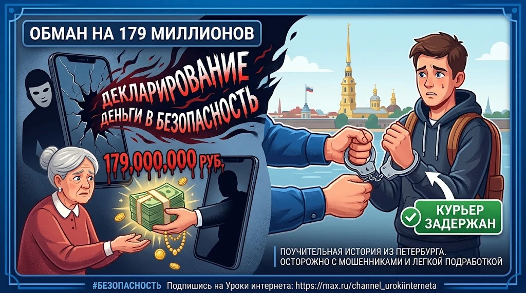 Петербурженка отдала мошенникам 179 миллионов рублей — курьера нашли и задержали
