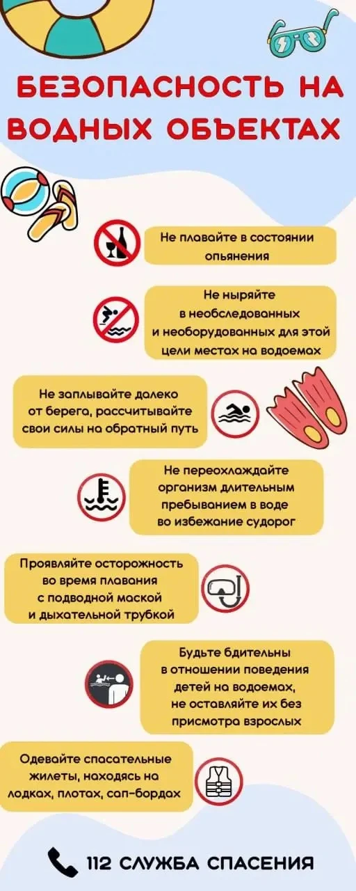 ‼️Безопасность на водных объектах: ВАЖНЫЕ РЕКОМЕНДАЦИИ‼️

Уважаемые жители и гости района!

С наступ