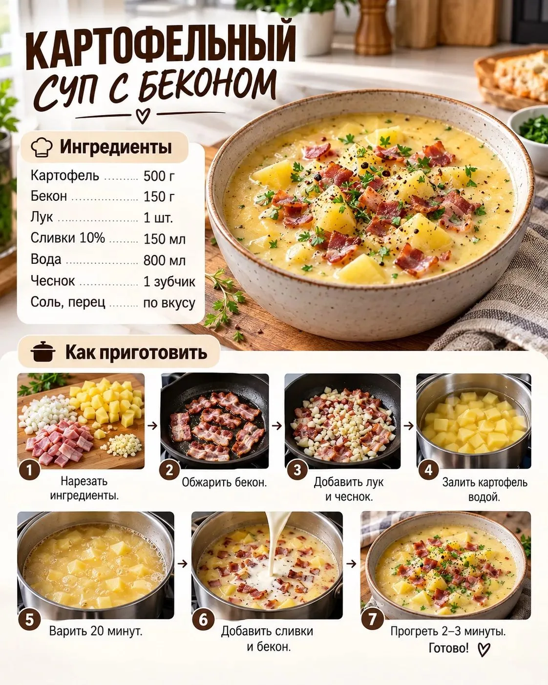 Девочки, ну что… обед сегодня будет просто 🔥🥔🥓