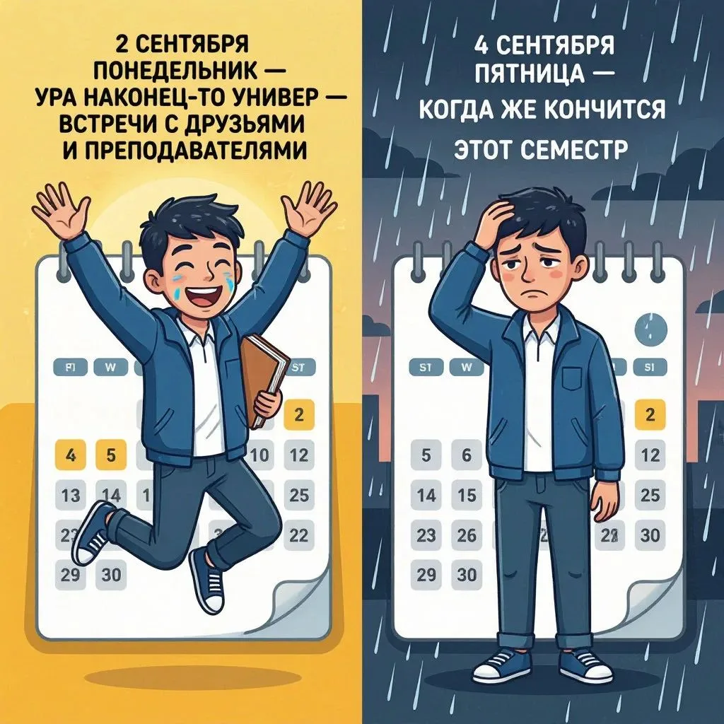 🎉 Первая учебная неделя почти позади!