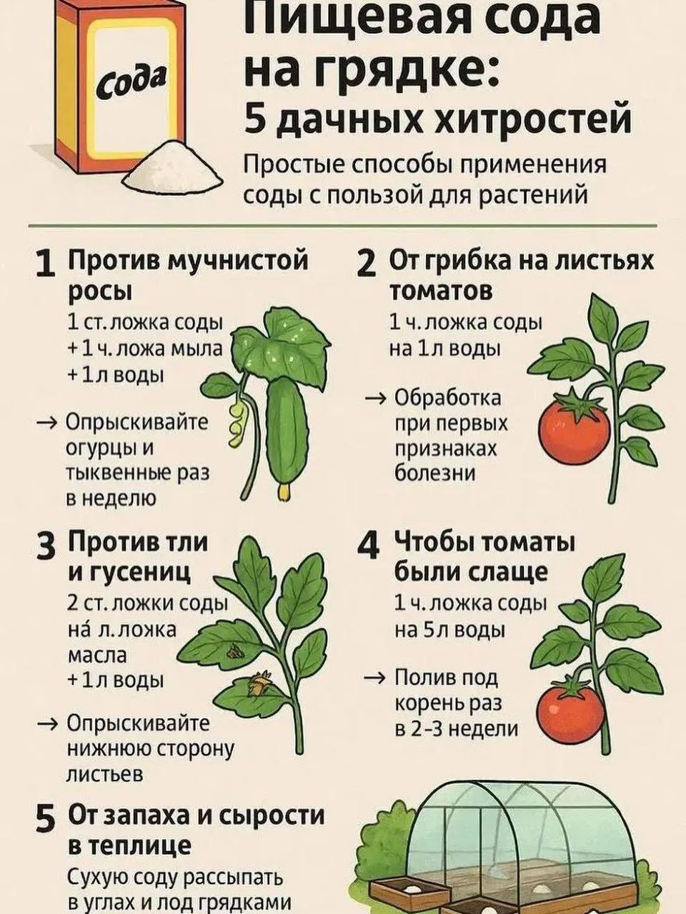 📝Хитрости с пищевой содой
