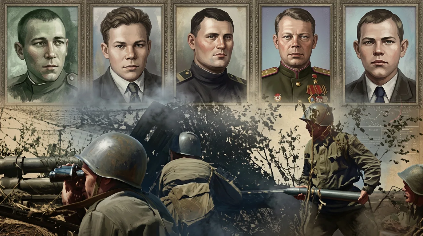 Батарея пяти героев. 10 июля 1943 года во время Курской битвы в районе Молотычи 6-я бат...