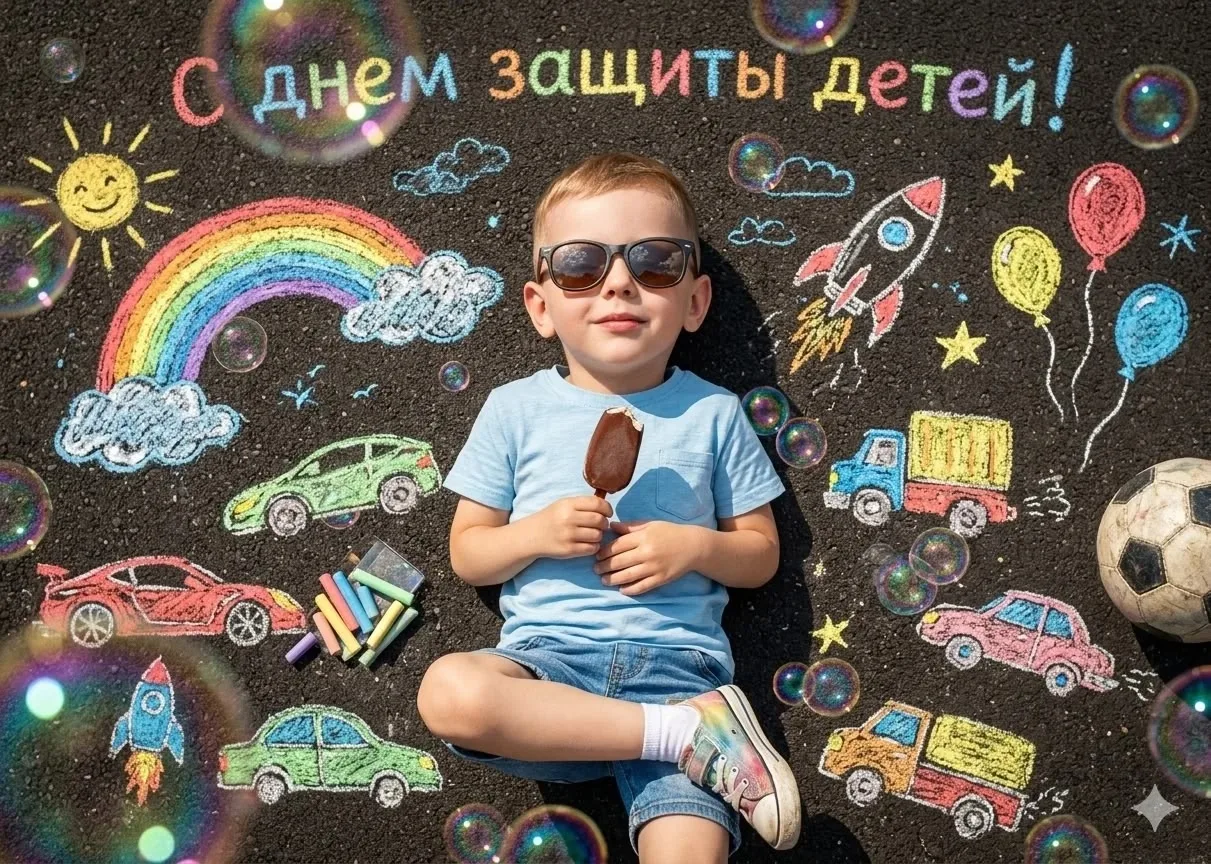 ☀️👫☀️С Днём защиты детей и началом лета!