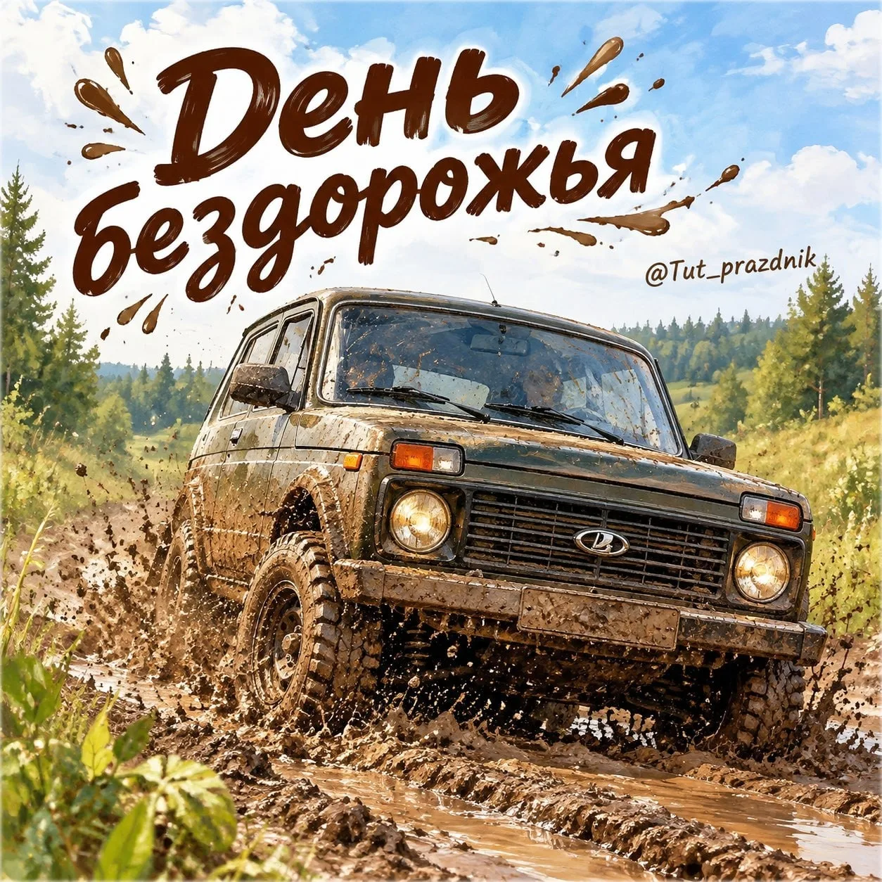 🚙🌲 3 октября — Международный день бездорожья 🏁