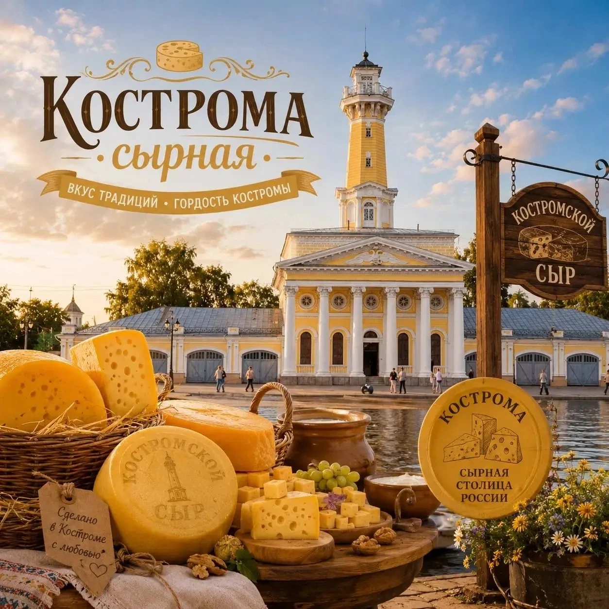 💛 Кострому снова накроет сырная волна: рассказываем, как пройдет Фестиваль сыра