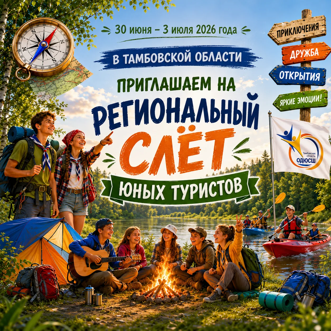 ⚡⚡Лес, палатки, старт! Регистрация на детский турслёт уже открыта

Друзья! С 30 июня по 3 июля 2026 