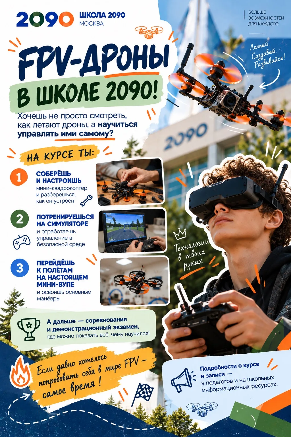 🚁 FPV-дроны в школе 2090!