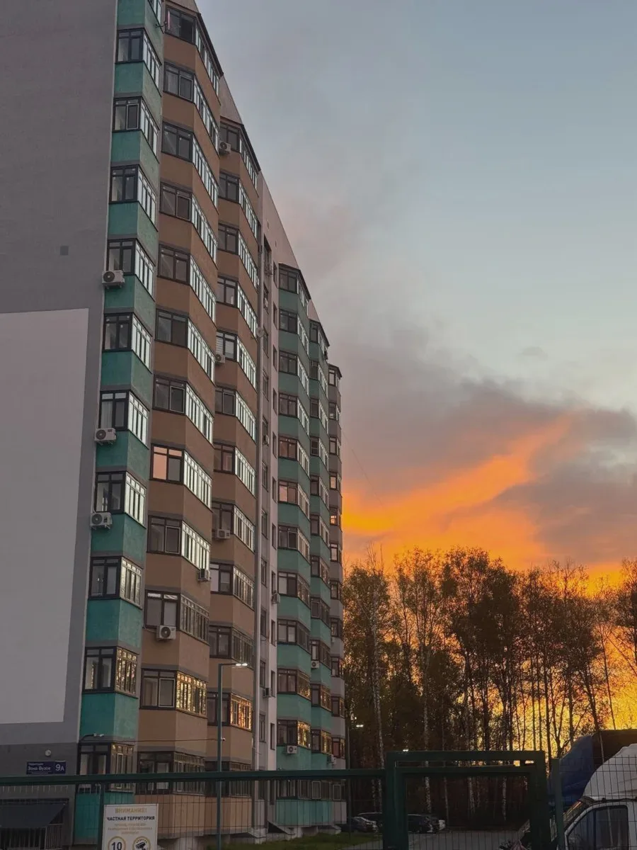 🌇 Оранжевое небо в Тобольске