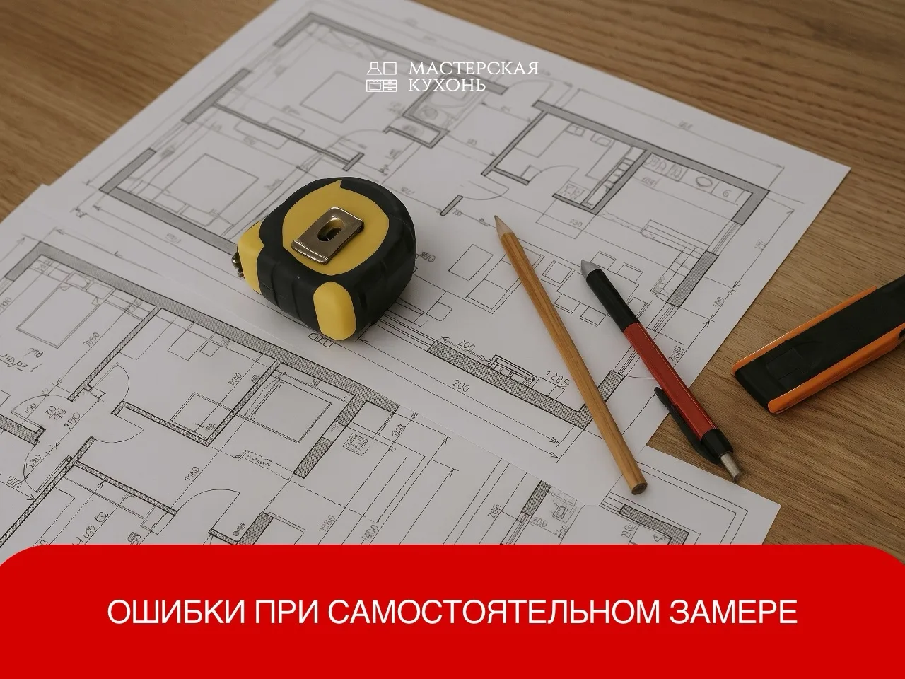 Самостоятельное измерение кухни — ответственная задача. Даже небольшая ошибка может привести к серье