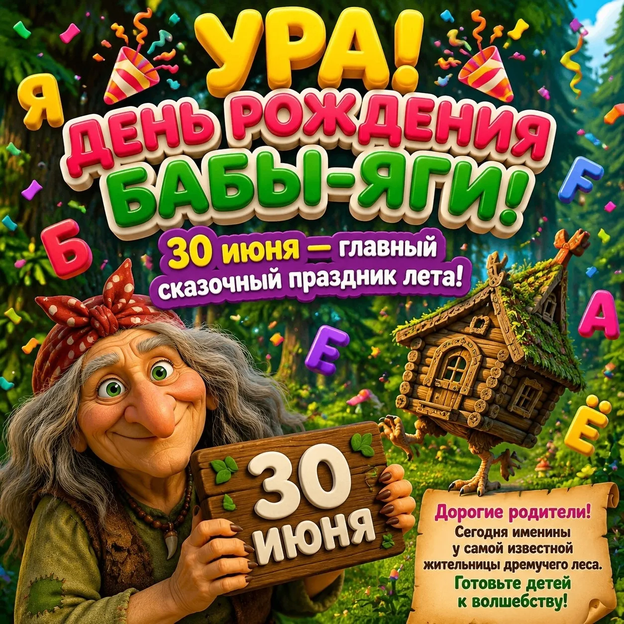 Вы когда-нибудь задумывались, что у Бабы-Яги есть свой личный праздник? А он есть, и отмечают его 30