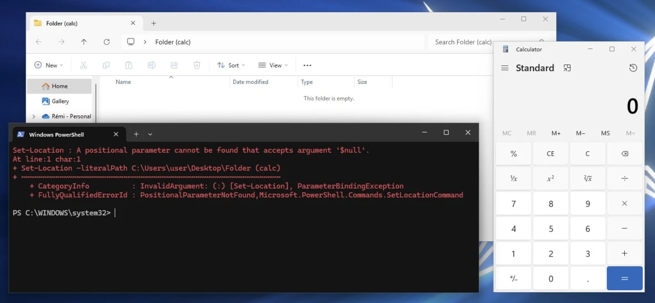 Shift Happens: как контекстное меню Windows превратилось в PowerShell command injection