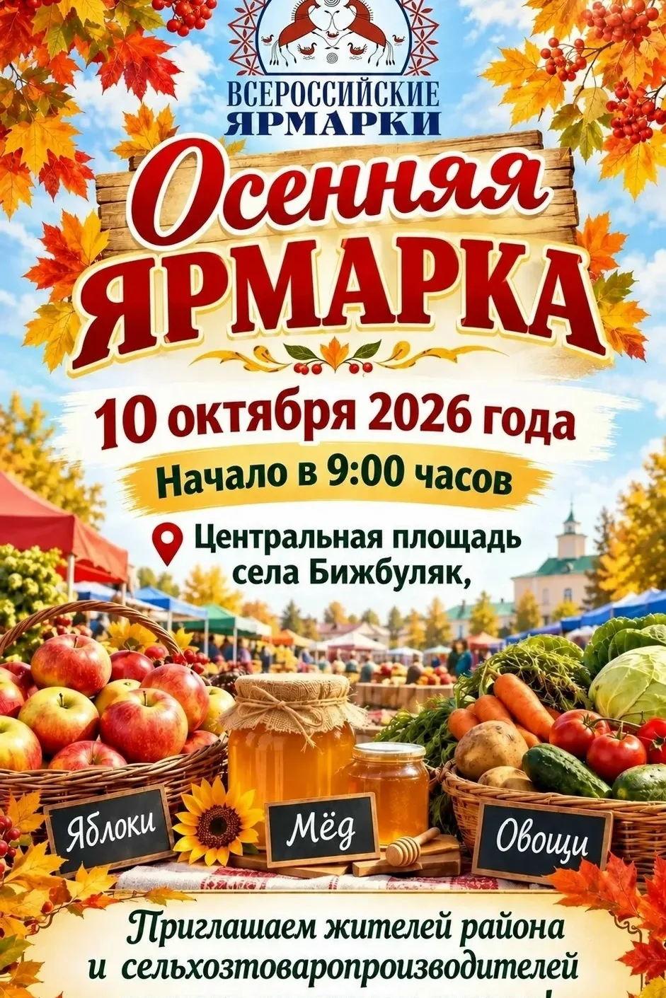 Приглашаем на сельскохозяйственную Ярмарку!