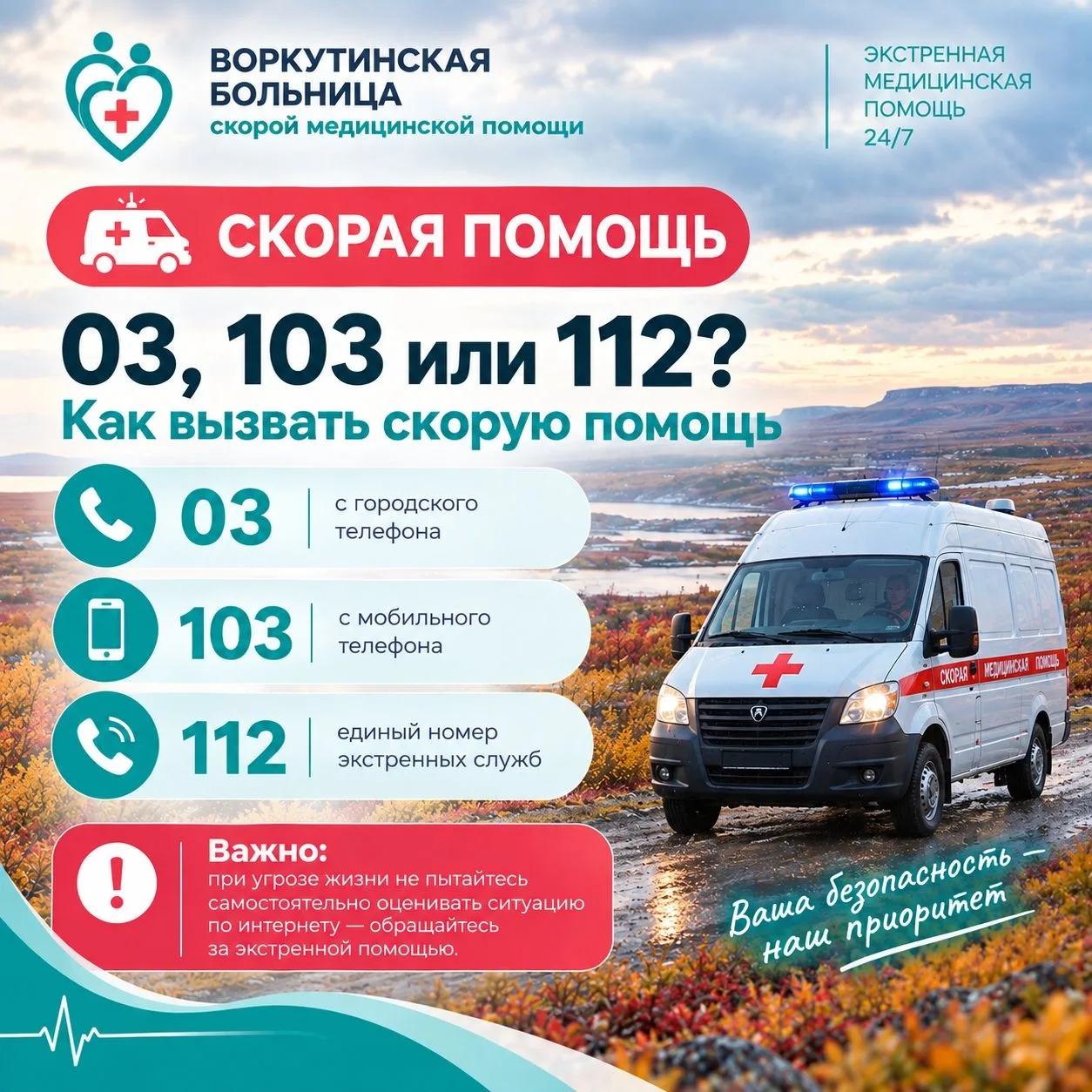 Воркутинская больница скорой медицинской помощи: цифры, которые должен знать каждый!