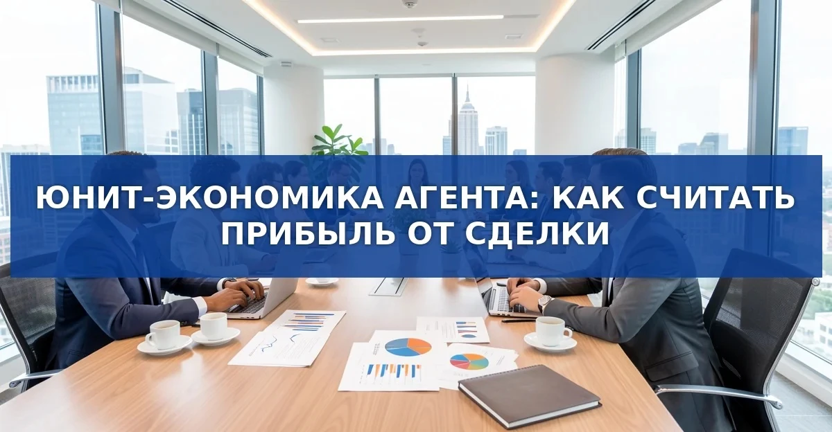 Юнит‑экономика агента: как считать прибыль от сделки
