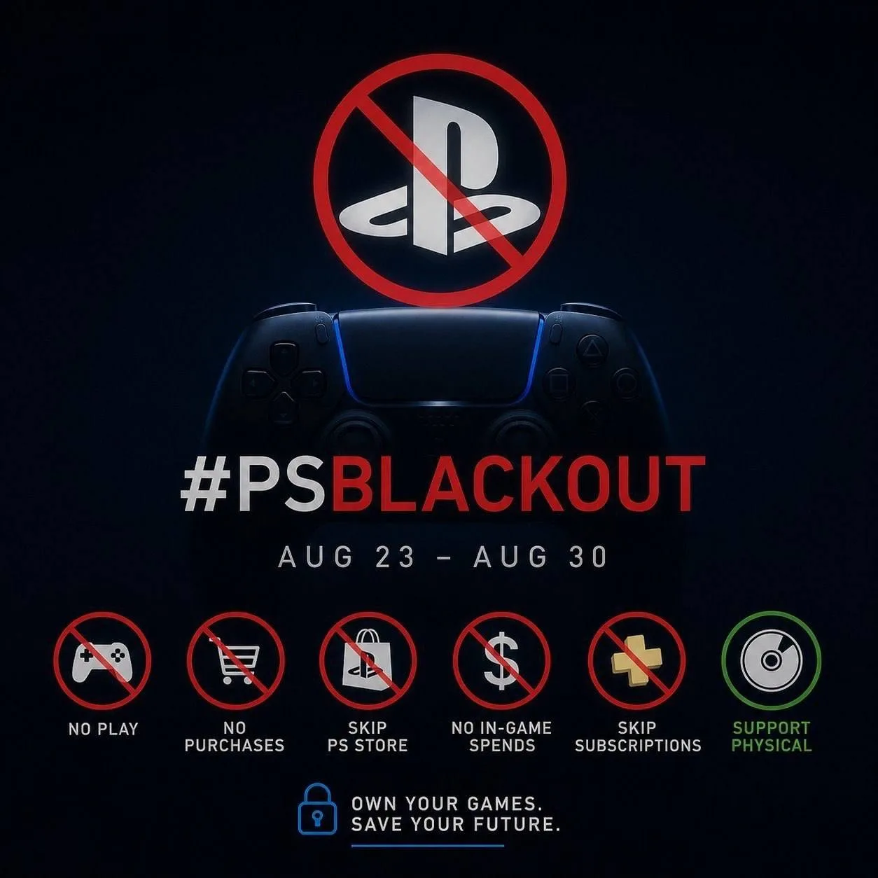 Сегодня стартует PS Blackout — гоймеры собираются не включать PS5 и не платить за игры ...