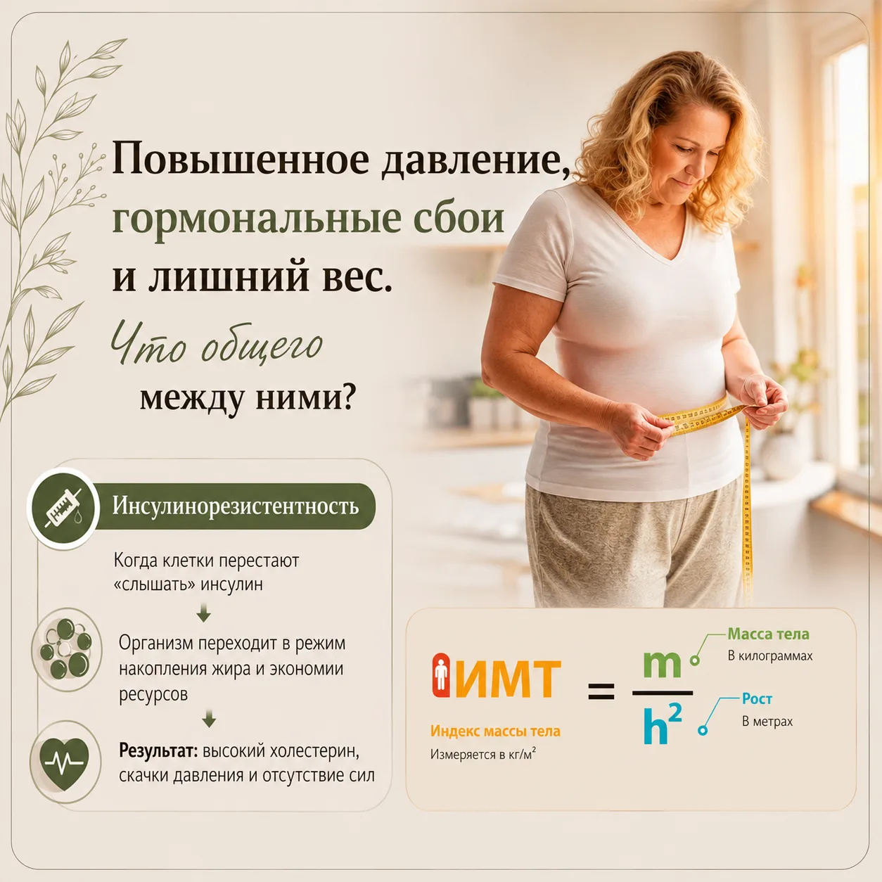 Повышенное давление, гормональные сбои и лишний вес. Что общего между ними и почему врачи часто спис