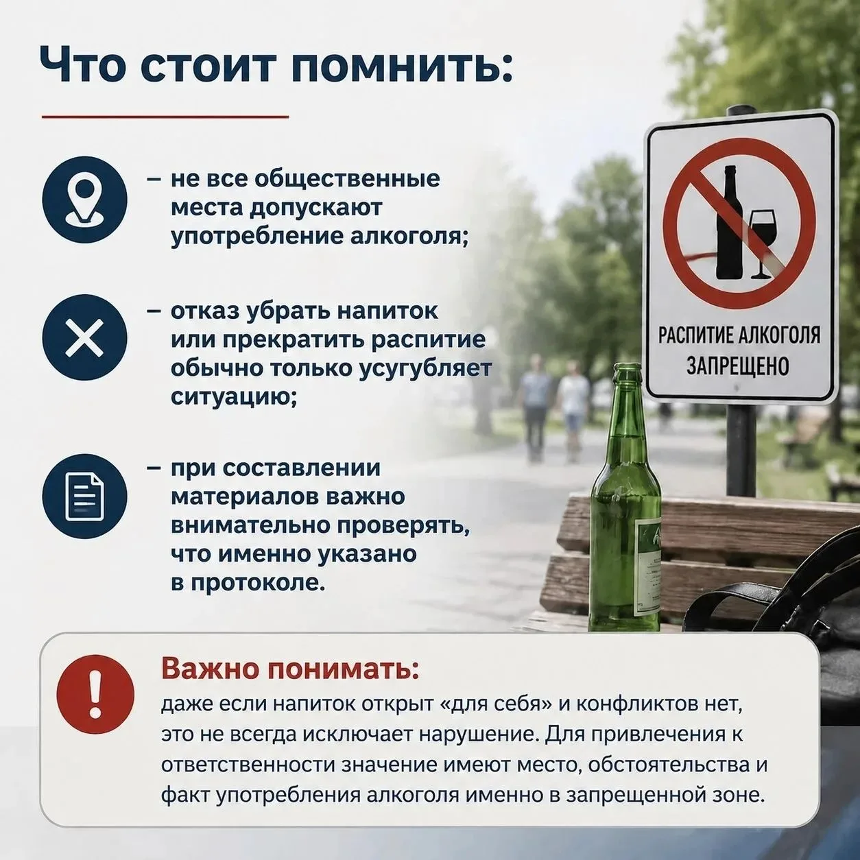 ⁉️Что будет за распитие алкоголя в общественных местах