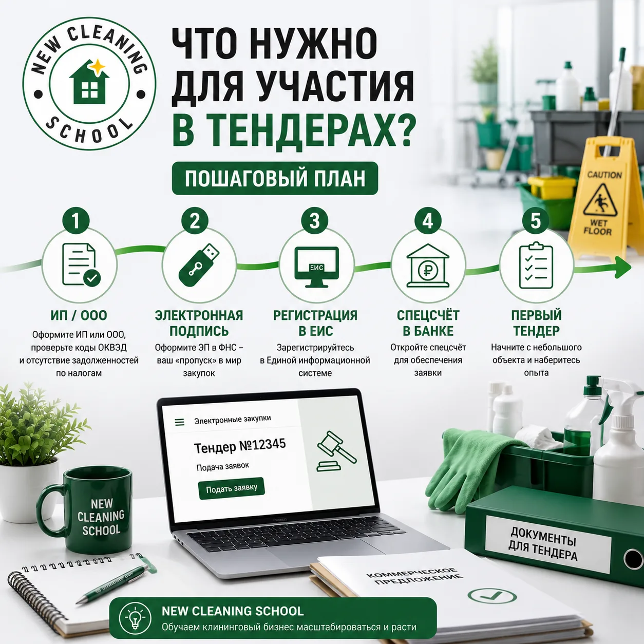 ЧТО НУЖНО ДЛЯ УЧАСТИЯ В ТЕНДЕРАХ: ПОШАГОВЫЙ ПЛАН
