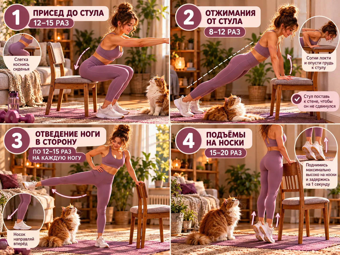 🪑 СТУЛ ЕСТЬ? ЗНАЧИТ, МИНИ-ТРЕНИРОВКА УЖЕ ГОТОВА