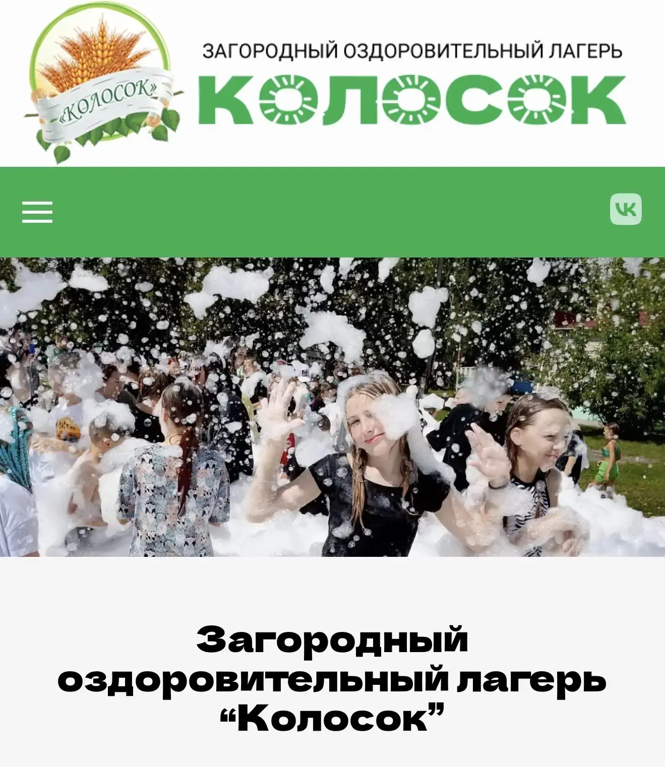 🎉 У МАУ ЗОЛ «Колосок» — новый сайт!🎉