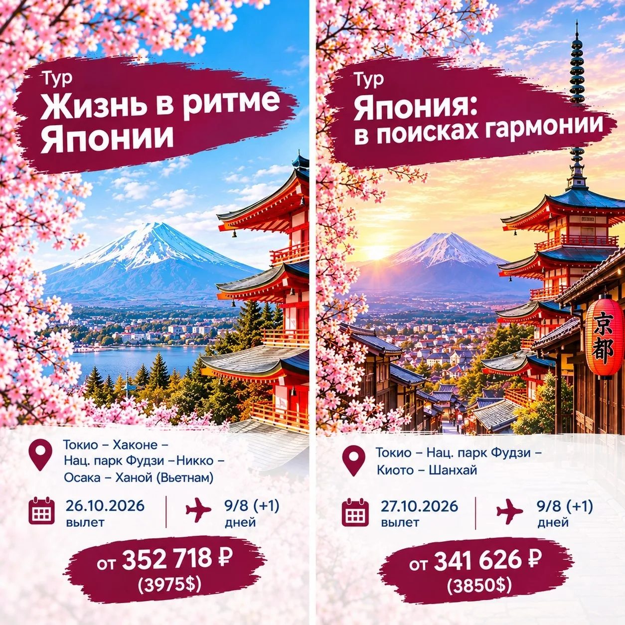 🇯🇵 ПОСЛЕДНИЕ МЕСТА В ОКТЯБРЬСКИХ ТУРАХ В ЯПОНИЮ