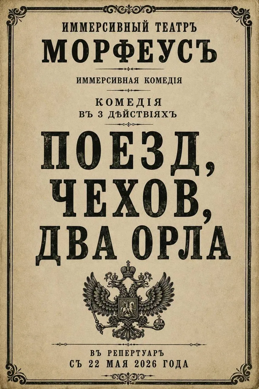 «Поезд, Чехов, два орла»