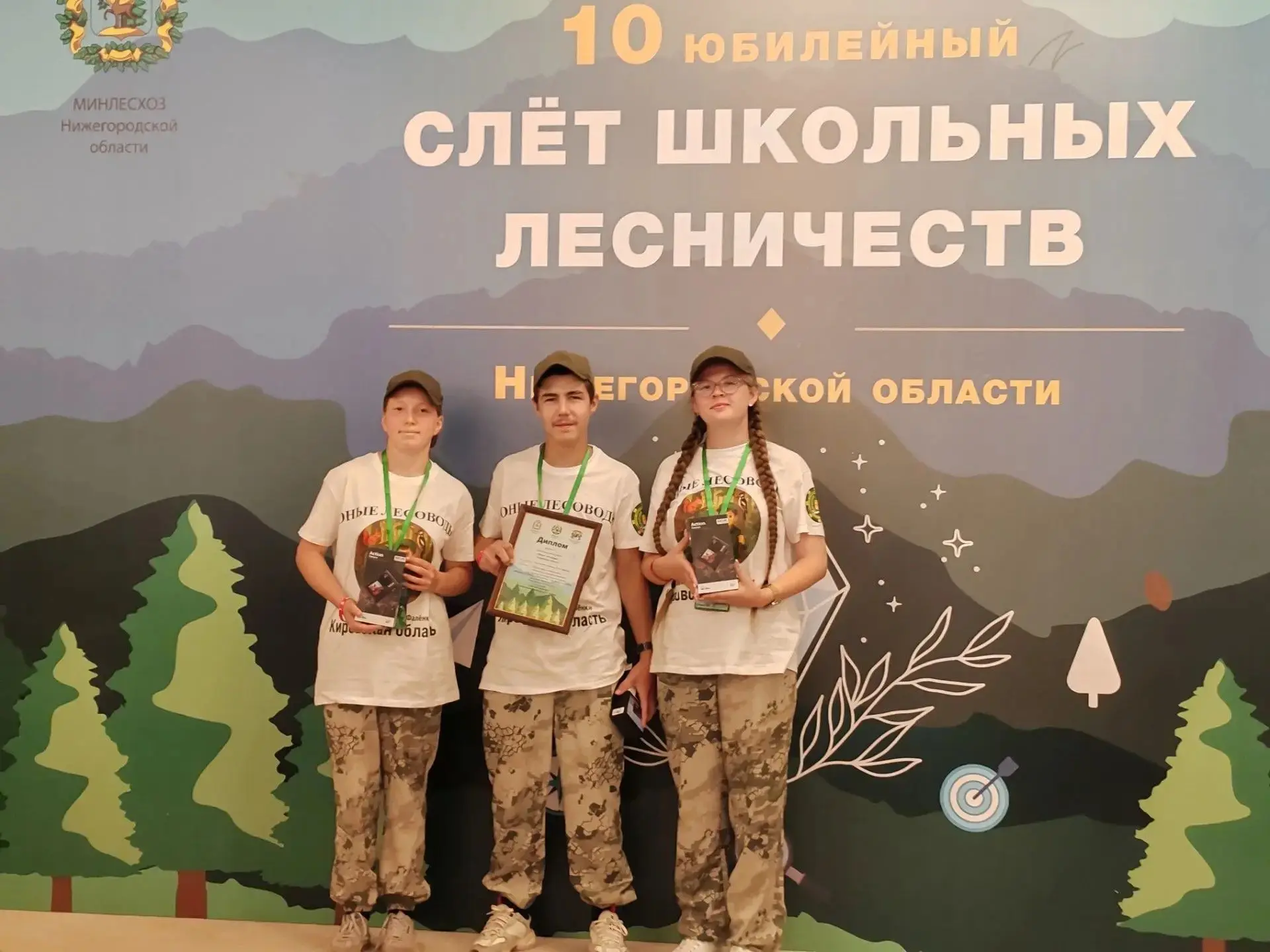 🌲 Кировские школьники приняли участие в юбилейном межрегиональном слете школьных лесни...