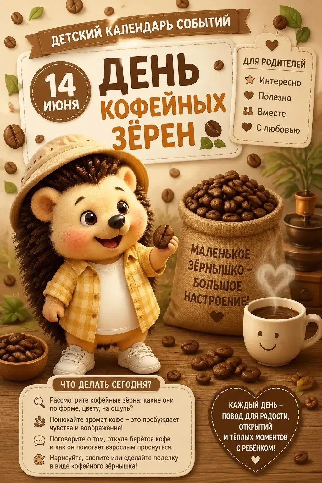Необычный праздник, 
который отмечают 1️⃣4️⃣июня посвящён одному из самых известных растений в мире.