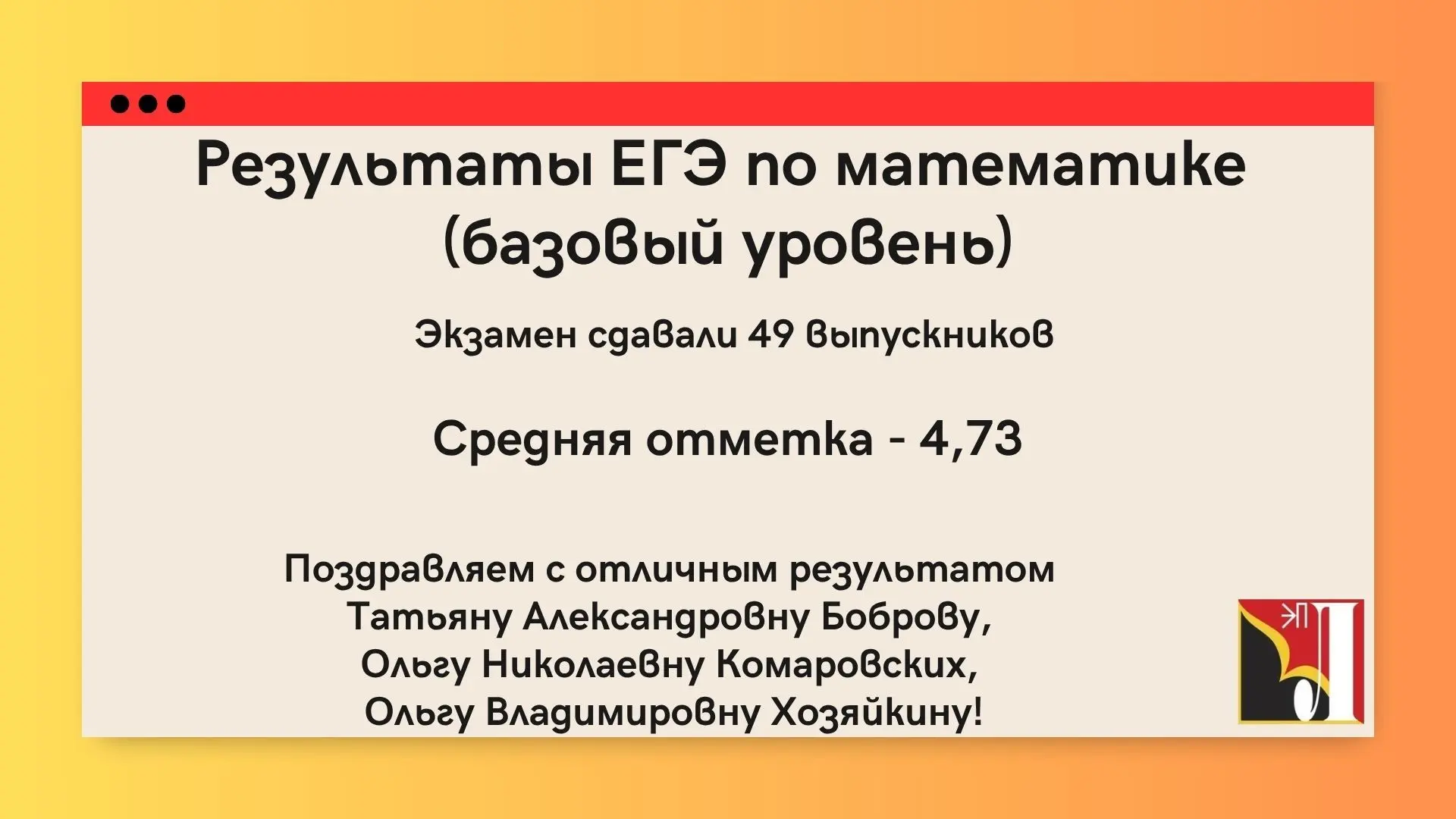 💥Результаты ЕГЭ по математике - 2026💥