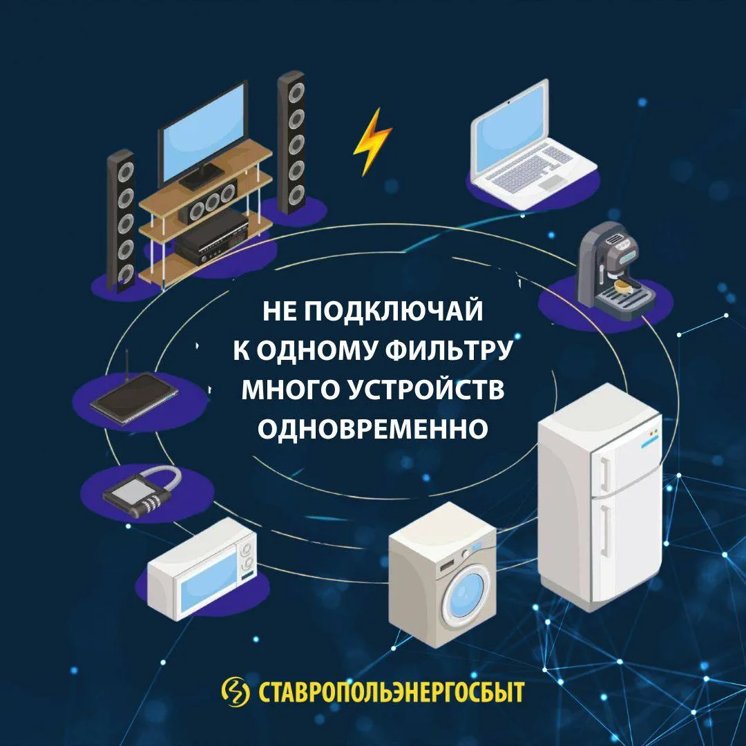 БЕЗОПАСНОЕ ИСПОЛЬЗОВАНИЕ СЕТЕВЫХ ФИЛЬТРОВ  ✔️ Устройство защищает электроприборы от помех в сети, ко