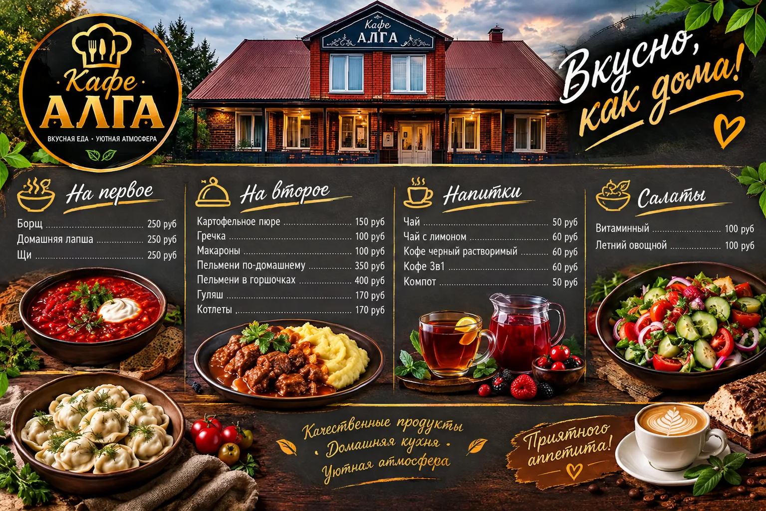 ✨ Кафе «АЛГА» — место, куда хочется возвращаться!