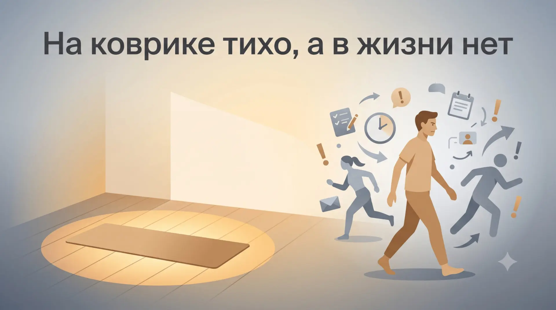 Вы научились успокаиваться в практике, но в жизни всё возвращается