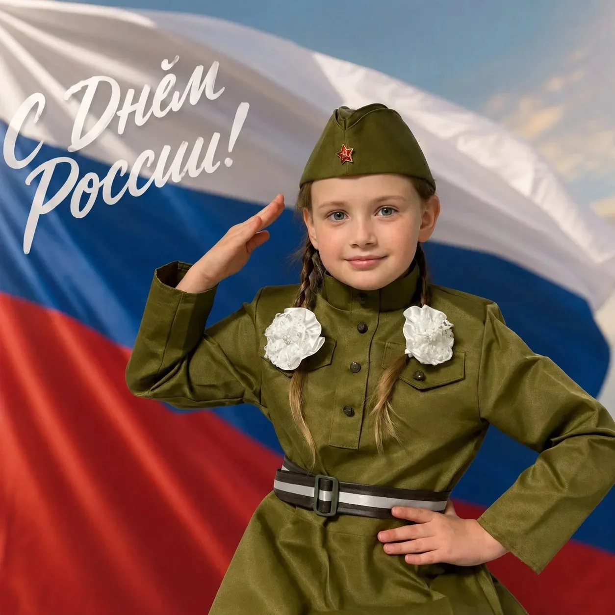Выпускники подготовительной группы В поздравляют с наступающим праздником День России.
#ДеньРоссии
#