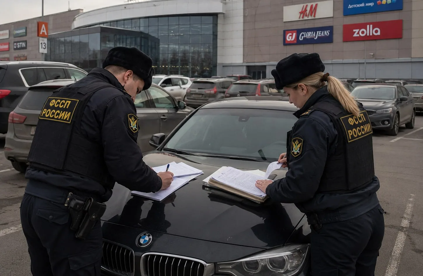 🚙 В Ижевске приставы увезли BMW с парковки ТЦ — у владельца было штрафов на 2,2 миллио...
