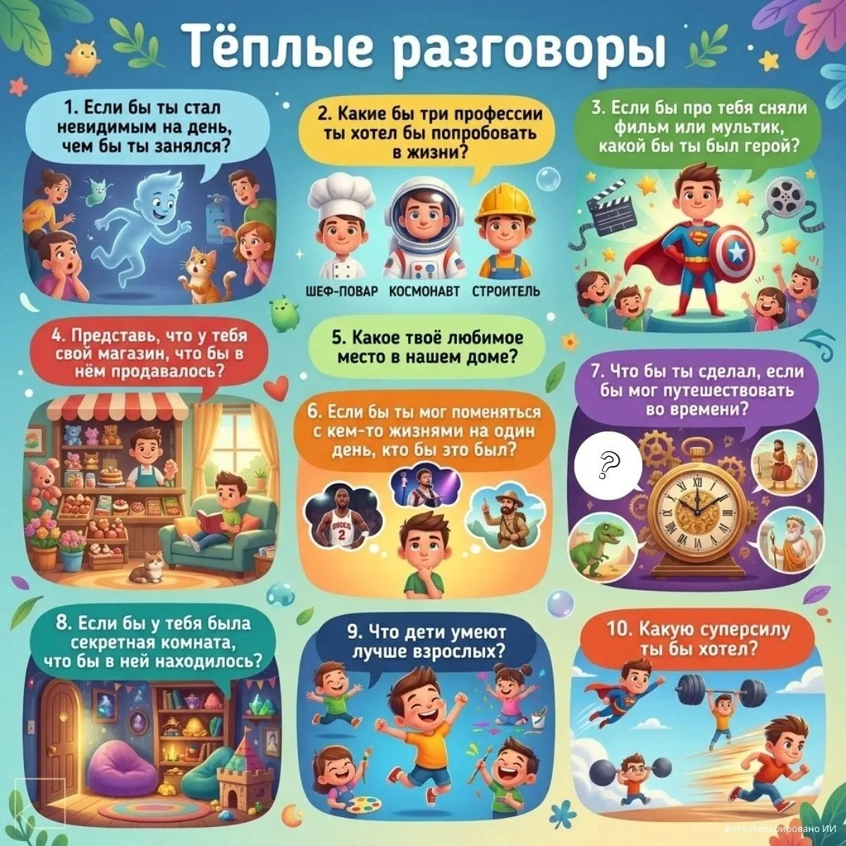 ❤️Как часто вы разговариваете с ребенком по душам?