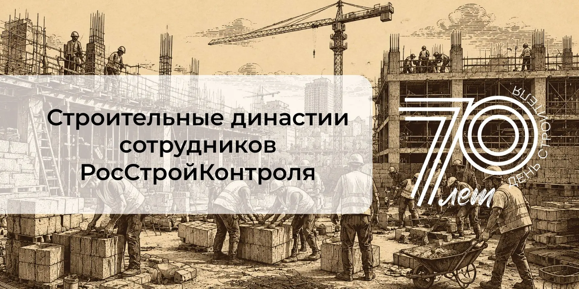 В этом году мы отмечаем особенную дату – 70-летие Дня строителя!

🏗️Строитель – это не просто профе