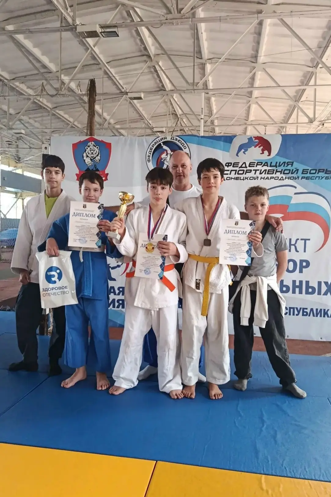 🥋12 сентября 2026 года в городе Донецк прошло Открытое Первенство по дзюдо, посвященно...