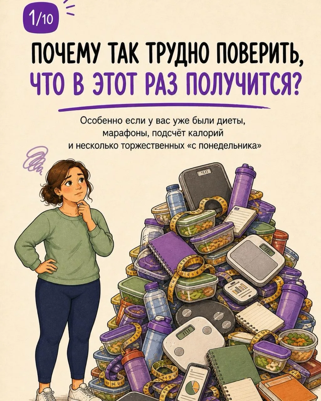 Комикс для тех, кто тысячу раз начинал худеть, а потом вес возвращался…