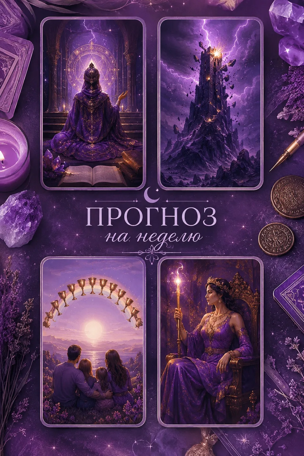 ✨ Прогноз на неделю✨

Эта неделя словно проверяет баланс между устойчивостью и внезапными поворотами