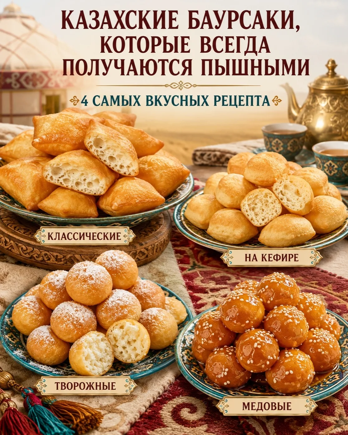 🫓 Баурсаки, которые получаются пышными