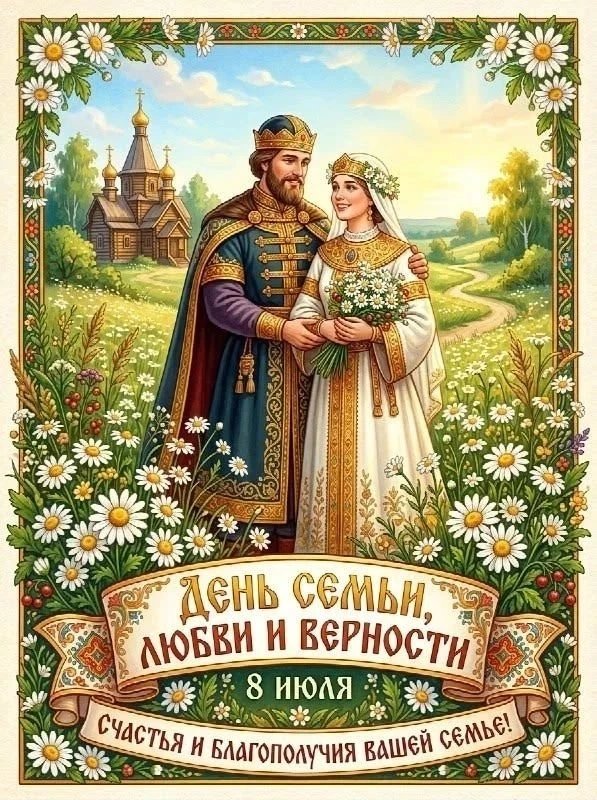 ❤❤❤❤❤❤❤❤❤❤❤❤

✅ 8 июля в России отмечается День семьи, любви и верности. Праздник был учрежден в 200