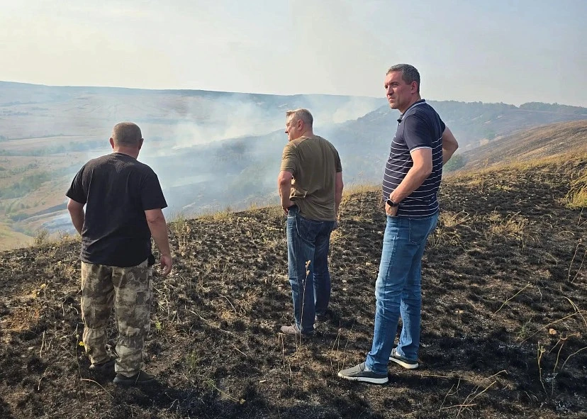 Природный пожар в Красноармейском районе локализовали к вечеру 23 августа